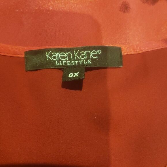 Karen Kane floral fully lined shift style dress size OX - Picture 9 of 11